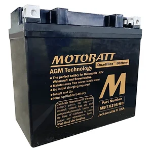 MOTOBATT AGM QUADFLEX MBTX20U HD 21 ah